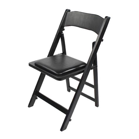 Black sling folding beach lawn chairs (set of 2). CHAIR WOOD FOLDING BLACK W/ PAD Rentals Miami FL, Where to Rent CHAIR WOOD FOLDING BLACK W/ PAD ...