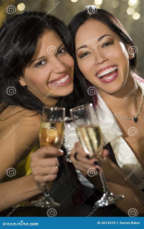 Clubbing Fun Stock Photo Image Of Champagne Girls Laughing