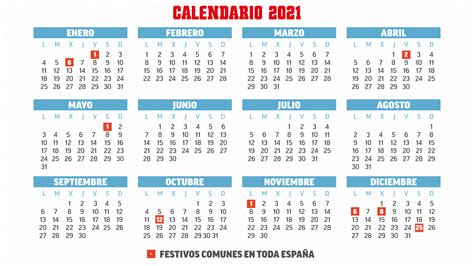 Calendario Laboral 2021 En España Y En Cada Comunidad Autónoma Días