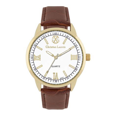 Mens Gold Christian Lacroix Watch Brandalley