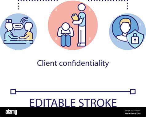 Client Confidentiality Concept Icon Stock Vector Image And Art Alamy