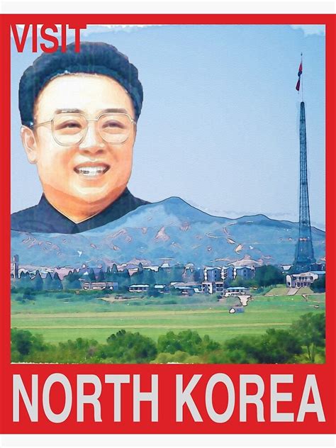 Visit North Korea Travel Poster Canvas Print For Sale By