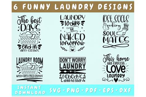 Funny Laundry Quotes Svg Bundle Designs Laundry Sign Svg Png By