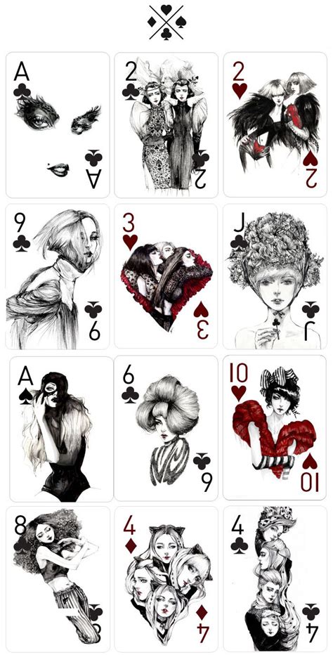 Playing Cards Designs Drawings