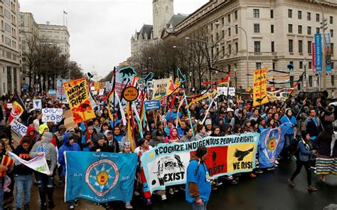 Native Americans March To The White House In Spiritual