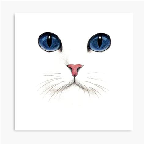 Beautiful Cat Eyes Separated Eyes Canvas Print For Sale By Amr4874