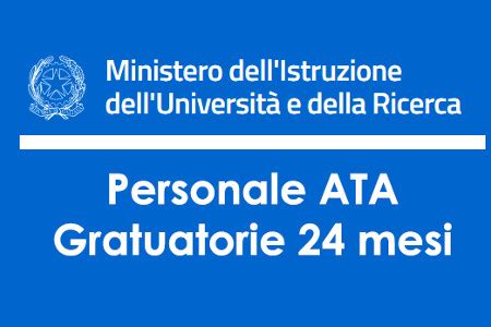 Bando ATA 24 Mesi: scelta sedi allegato G e pubblicazione Graduatorie