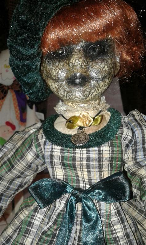 Creepy Custom Spooky Doll Porcelain Doll With Box And Accessories