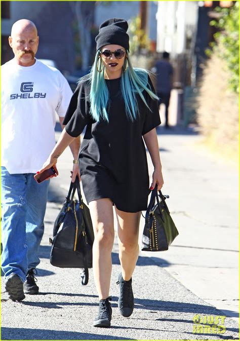 Jessie J Rocks Blue Haired Wig While Spending Time In La Photo 3032516 Jessie J Photos