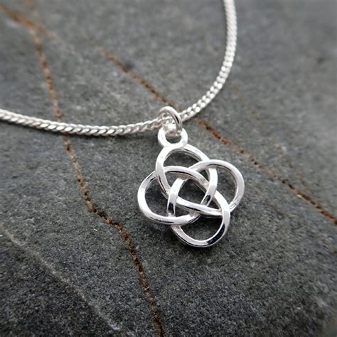 Sterling Silver Celtic Knot Necklace Silver Willow Jewellery