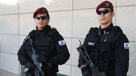 Armed Officers Patrol South Korea For G20 The Globe And Mail