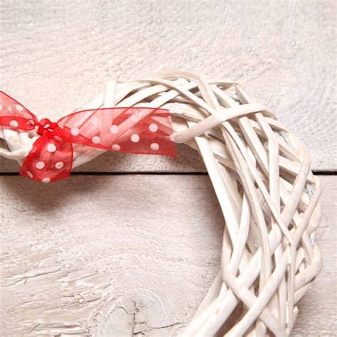 A beautiful addition to a. large white wicker heart decoration by red berry apple ...