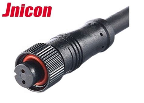 2 Pin Waterproof Wire Connector Plugs M12 Screw Self Locking Type