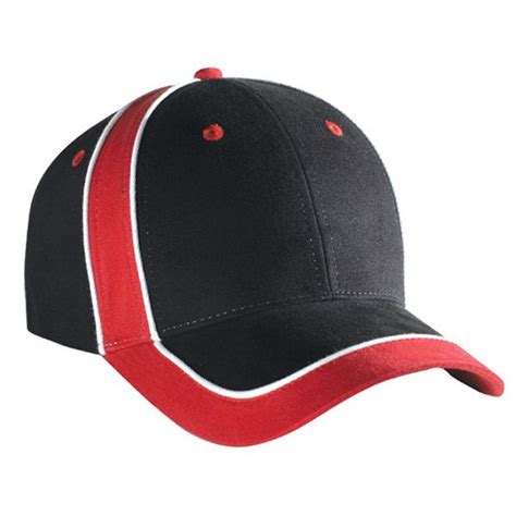 Six Panel Low Profile Pro Style Cap Piping Design Cap Style