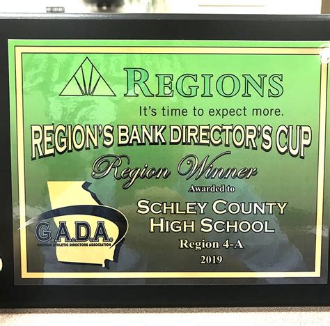 Schley County High School Wins Regions Bank Directors Cup For Region 4