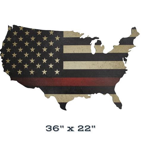 American Flag Print On Wood Finelineflag