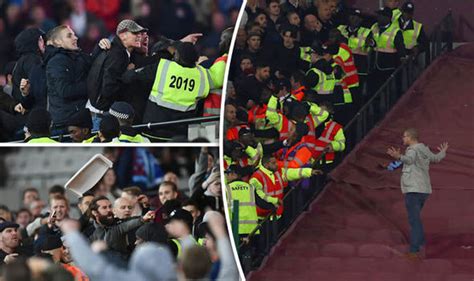West Ham And Chelsea Fans Clash Violence During Efl Cup Derby Football Sport Uk