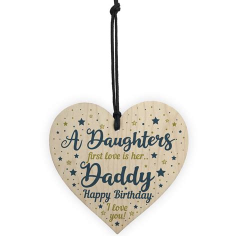 Maybe you would like to learn more about one of these? Daddy Gifts From Daughter Dad Birthday Gifts Wood Heart ...