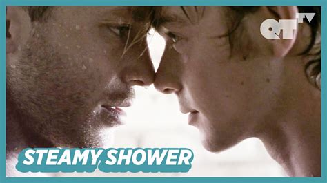 Gay Men Kiss In The Steamy Shower Gay Romance Steel Youtube