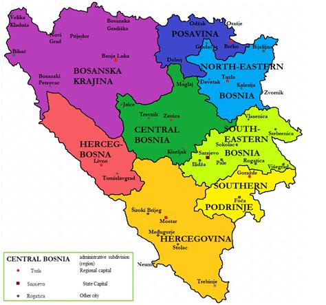 Alternate Administrative Divisions Of The Republic Of Bosnia And