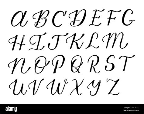 Hand Drawn Vector Latin Alphabet Font Set Isolated On White