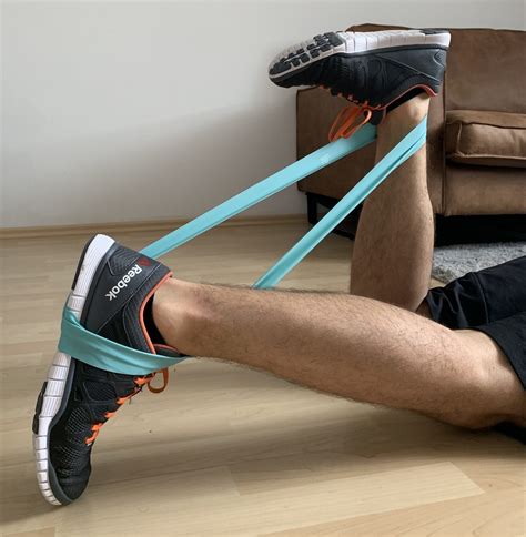 Hamstring Curl With Resistance Bands Biqbandtraning