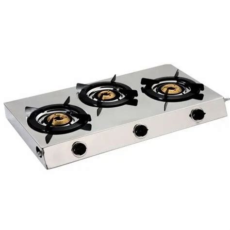 Three Burner Ss Lpg Gas Stove For Home At Rs In New Delhi Id