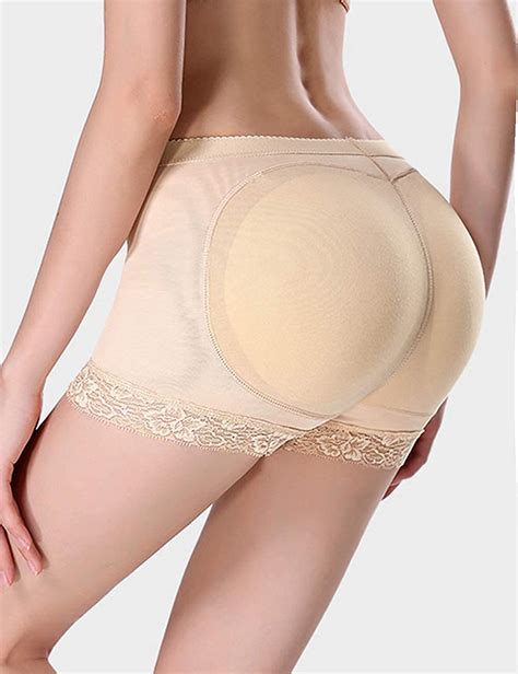 Butt Lifter Hip Enhancer Pads Underwear Shapewear Lace Beige Size Xx