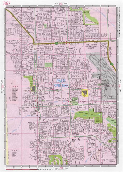 30 Palm Springs California Map Maps Database Source