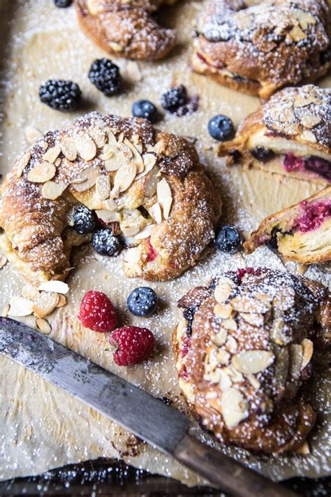 Mixed Berry Almond Croissants Recipe Easy Pastry Recipes Almond
