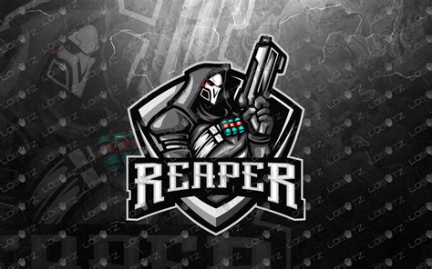Grim Reaper Mascot Logo Premade Reaper Esport Logo For Sale Lobotz