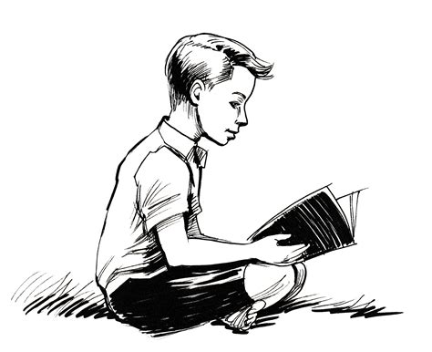 Boy Reading A Book Stephen Robert Kuta