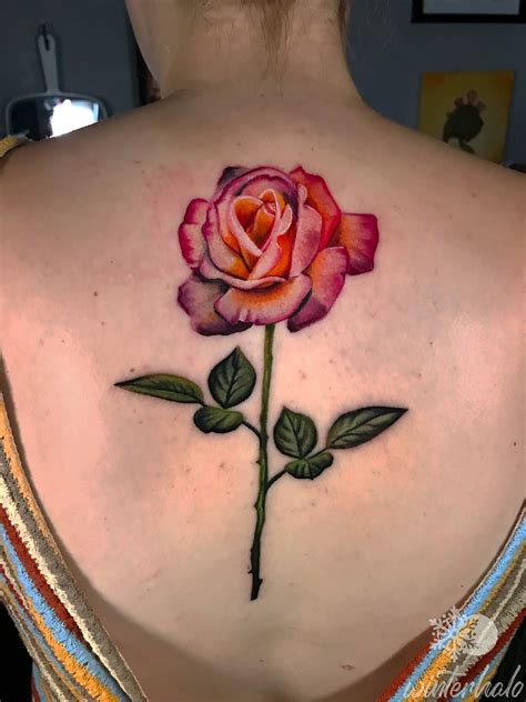 Pink And Orange Rose Tattoo In 2021 Nyc Tattoo Artists Tattoos Nyc