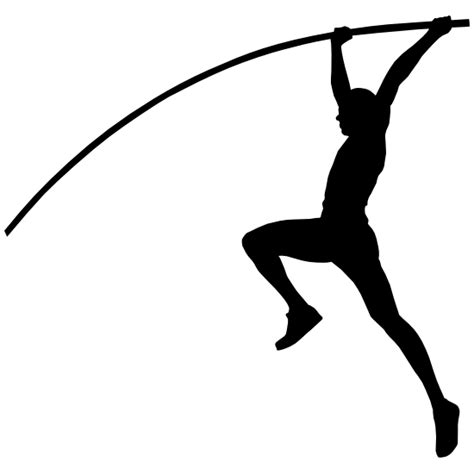 Mens Pole Vaulter Sticker