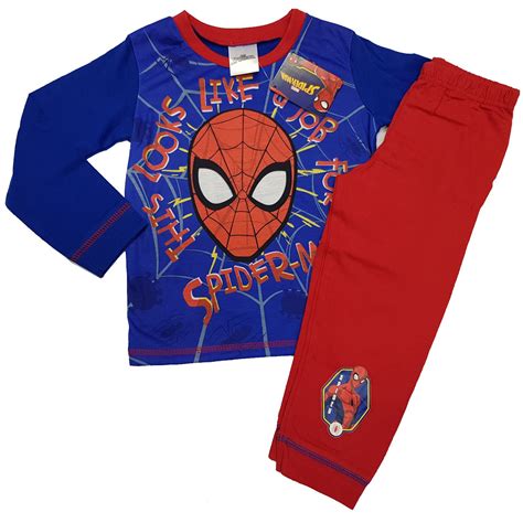 Nightwear New Boys Marvel Spiderman Pyjamas Set Pjs Ages 1824 Months