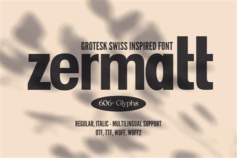 Zermatt Font By Minimalistartstudio · Creative Fabrica