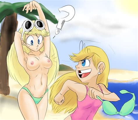 Rule Armpits Arms Up Beach Bikini Blonde Hair Blue Eyes Breasts Female Female Only Leni