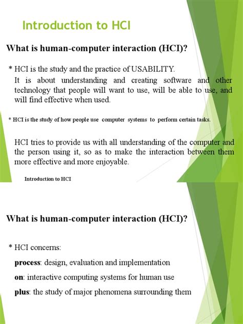 Introduction To Hci What Is Human Computer Interaction Hci Pdf