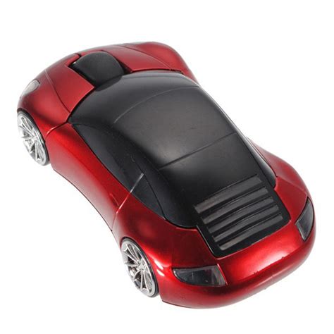24ghz Wireless Mouse Car Shape 3 Buttons Optical Computer Cordless Usb