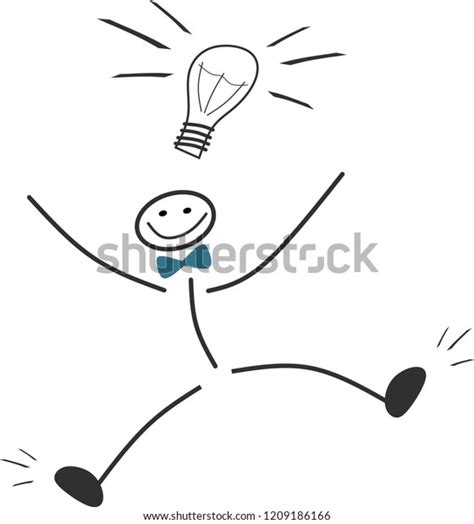 Funny Stick Figure Good Idea Stock Illustration 1209186166 Shutterstock