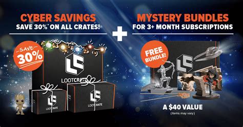 Loot Crate Black Friday Deal 30 Off Mystery Bundle On 3 Month