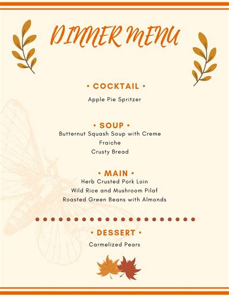 A Simple Fall Dinner Party Menu And Tablescapefree Printable