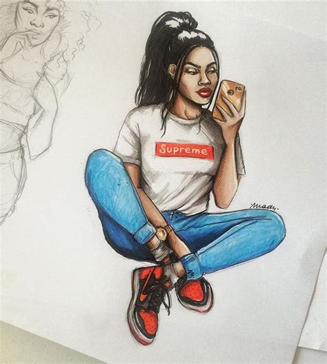 64 Best Dope Drawings Images On Pinterest Afro Art