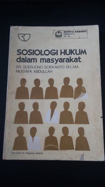 Jual Sosiologi Hukum Dalam Masyarakat Soerjono Soekanto Mustafa