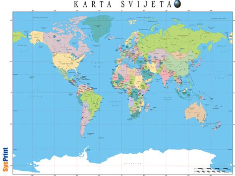 Zemljopisna Karta Svijeta Gorje Karta