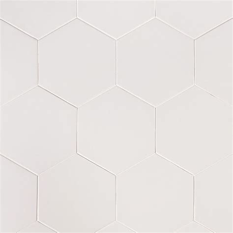 Ivy Hill Tile Eclipse Hex White 8 In X 8 In Matte Porcelain Floor And