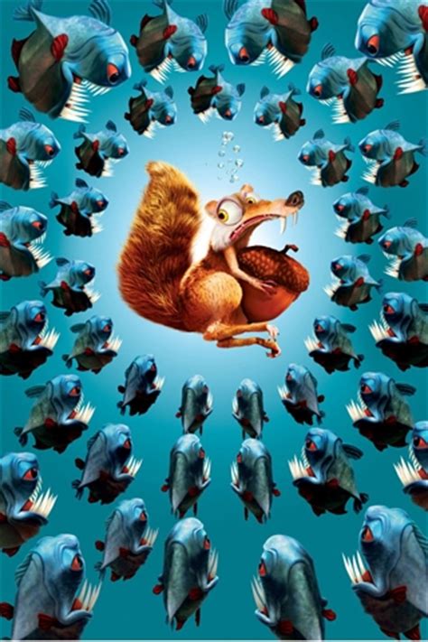 Falls from a great height in the ice age world to the dino world, after being trapped in a bubble. iceage-scrat | Autour du Web