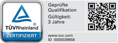Prüfzeichen Signet TÜv Rheinland Bundesverband Personal Training