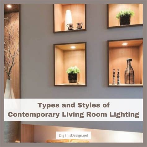 Types And Styles Of Contemporary Living Room Lighting Wall Niche