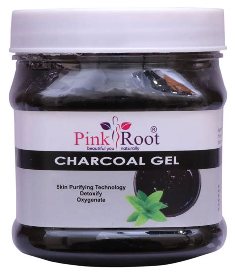 Pink Root Charcoal Gel 500gm With Oxyglow Fruit Bleach Day Cream 50 Gm